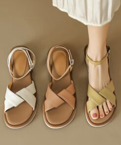 CHIKO Lanisha Open Toe Block Heels Flats Sandals
