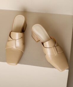 CHIKO Lashondra Square Toe Block Heels Clogs/Mules Shoes