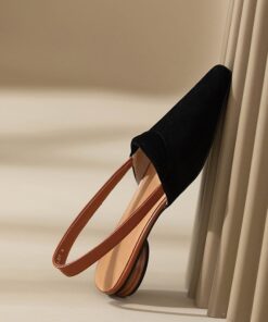 CHIKO Latrice Square Toe Block Heels Slingback Shoes