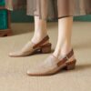 Buy CHIKO Layce Pointy Toe Block Heels Slingback Shoes online shopping cheap