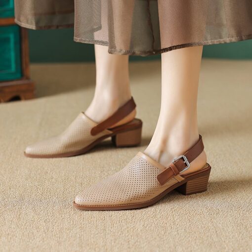 Buy CHIKO Layce Pointy Toe Block Heels Slingback Shoes online shopping cheap