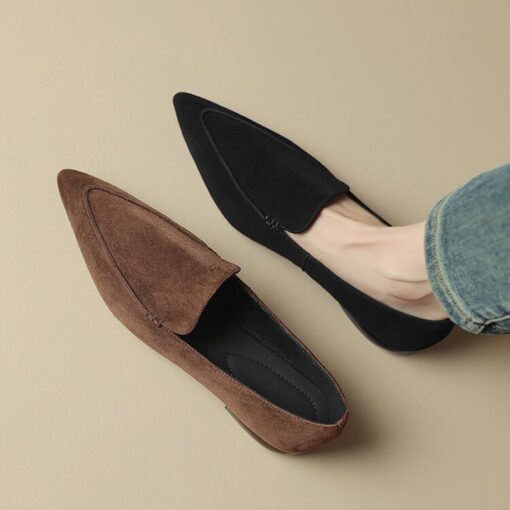 Buy CHIKO Leah Pointy Toe Block Heels Loafers Shoes online shopping cheap