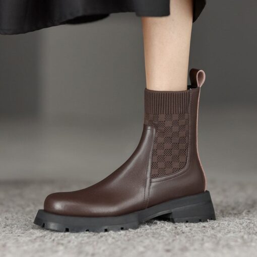 Buy CHIKO Lindy Round Toe Block Heels Ankle Boots online shopping cheap