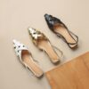 Buy CHIKO Litzy Square Toe Block Heels Slingback Shoes online shopping cheap