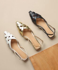CHIKO Litzy Square Toe Block Heels Slingback Shoes