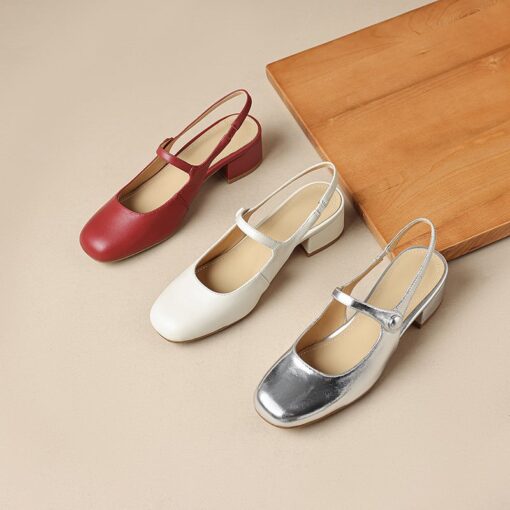 Buy CHIKO Lizzie Square Toe Block Heels Slingback Shoes online shopping cheap