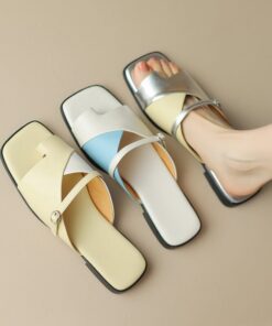 CHIKO Lory Open Toe Block Heels Slides Sandals