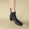 Buy CHIKO Luna Square Toe Block Heels Ankle Boots online shopping cheap