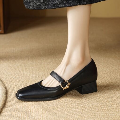 Buy CHIKO Lynsey Square Toe Block Heels Mary Jane Shoes online shopping cheap