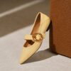 Buy CHIKO Lynsie Pointy Toe Block Heels Mary Jane Flats online shopping cheap