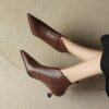 Buy CHIKO Mackenzie Pointy Toe Kitten Heels Ankle Boots online shopping cheap