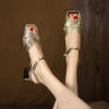 Buy CHIKO Maigan Peep Toe Block Heels Heeled Sandals online shopping cheap