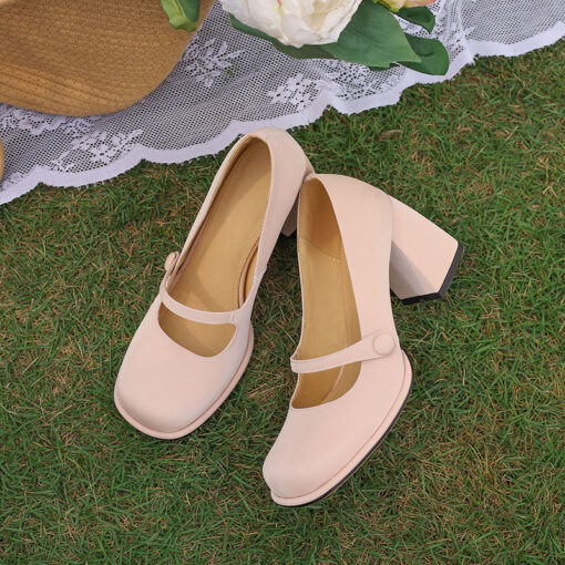 Buy CHIKO Majorie Square Toe Block Heels Mary Jane Shoes online shopping cheap