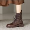 Buy CHIKO Maliah Round Toe Block Heels Ankle Boots online shopping cheap