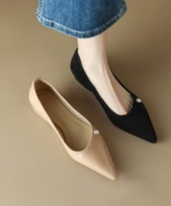 CHIKO Maria Pointy Toe Block Heels Pumps Shoes