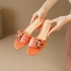 Buy CHIKO Marie Christi Open Toe Block Heels Slides Sandals online shopping cheap