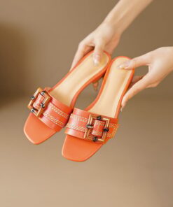 CHIKO Marie Christi Open Toe Block Heels Slides Sandals
