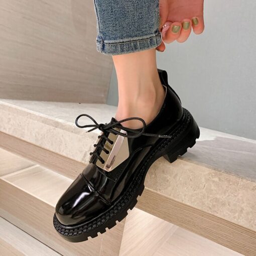 Buy CHIKO Marija Round Toe Block Heels Oxfords Shoes online shopping cheap