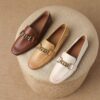 Buy CHIKO Marilin Square Toe Block Heels Loafers Shoes online shopping cheap