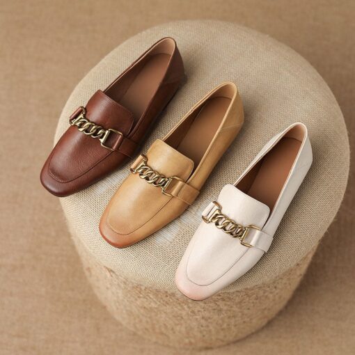 Buy CHIKO Marilin Square Toe Block Heels Loafers Shoes online shopping cheap