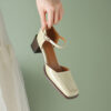Buy CHIKO Marilou Square Toe Block Heels Pumps Shoes online shopping cheap