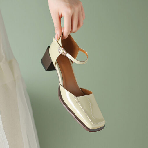 Buy CHIKO Marilou Square Toe Block Heels Pumps Shoes online shopping cheap