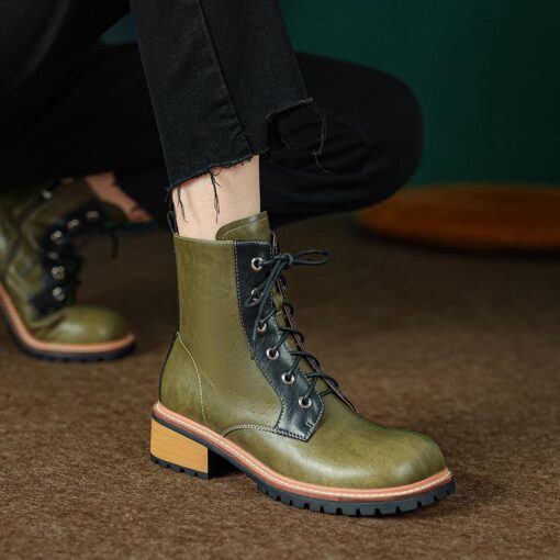 Buy CHIKO Marisabel Square Toe Block Heels Ankle Boots online shopping cheap