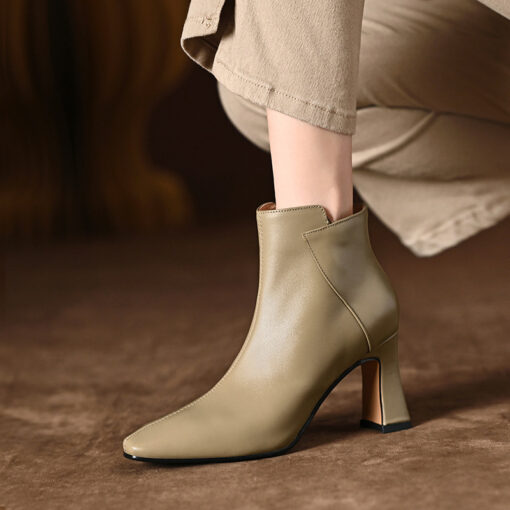 Buy CHIKO Marisol Square Toe Chunky Heels Ankle Boots online shopping cheap