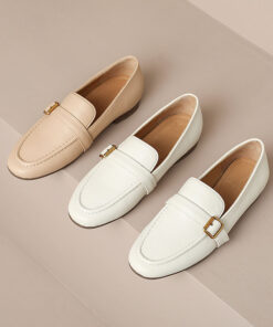 CHIKO Maruca Round Toe Block Heels Loafers Shoes