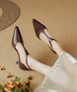 CHIKO Mary-Kate Pointy Toe Stiletto T-Strap Shoes