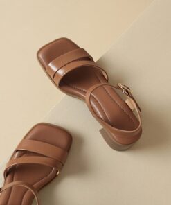 CHIKO Mary Katherine Open Toe Block Heels Heeled Sandals