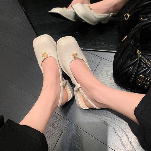Buy CHIKO Marycarmen Square Toe Block Heels Slingback Shoes online shopping cheap