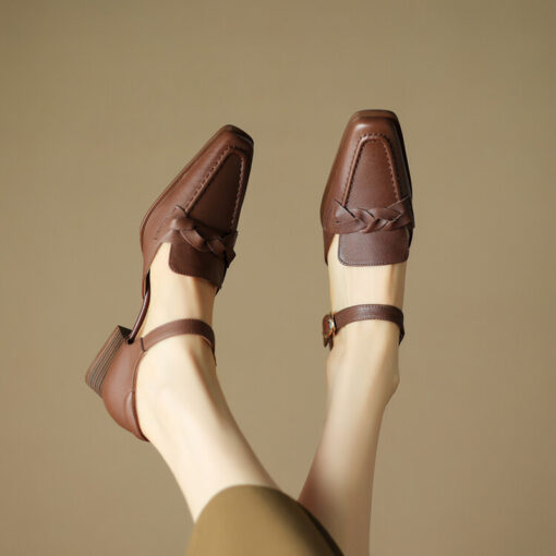 Buy CHIKO Maryellen Square Toe Block Heels Pumps Shoes online shopping cheap