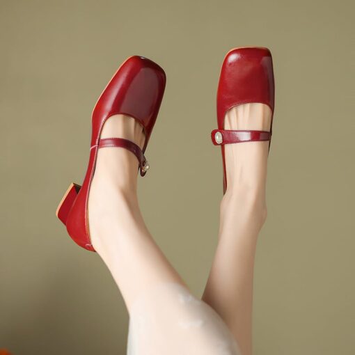 Buy CHIKO Mckell Square Toe Block Heels Mary Jane Shoes online shopping cheap