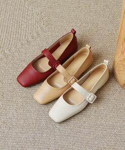 CHIKO Meleena Square Toe Block Heels Mary Jane Shoes