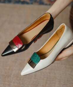 CHIKO Mia Pointy Toe Block Heels Pumps Shoes