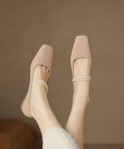 CHIKO Mickenzie Square Toe Block Heels Mary Jane Shoes