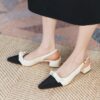 Buy CHIKO Mika Square Toe Block Heels Slingback Shoes online shopping cheap