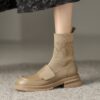 Buy CHIKO Mora Round Toe Block Heels Ankle Boots online shopping cheap