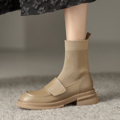 Buy CHIKO Mora Round Toe Block Heels Ankle Boots online shopping cheap