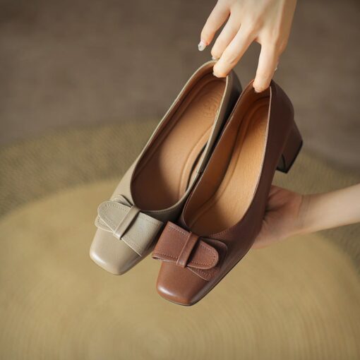 Buy CHIKO Mykayla Square Toe Block Heels Pumps Shoes online shopping cheap