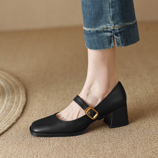 Buy CHIKO Nakiesha Square Toe Block Heels Mary Jane Shoes online shopping cheap