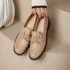 Buy CHIKO Nanyamka Round Toe Block Heels Loafers Shoes online shopping cheap