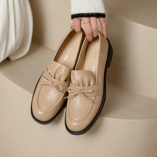Buy CHIKO Nanyamka Round Toe Block Heels Loafers Shoes online shopping cheap