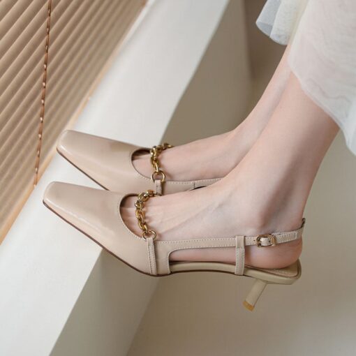 Buy CHIKO Natesha Square Toe Kitten Heels Slingback Shoes online shopping cheap