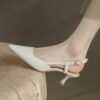 Buy CHIKO Natisha Pointy Toe Kitten Heels Slingback Shoes online shopping cheap
