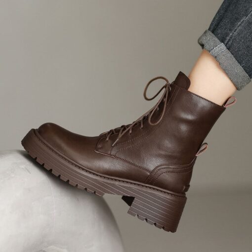 Buy CHIKO Necha Round Toe Block Heels Ankle Boots online shopping cheap