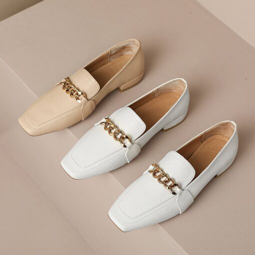 Buy CHIKO Nena Square Toe Block Heels Loafers Shoes online shopping cheap