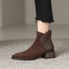 Buy CHIKO Neva Pointy Toe Block Heels Ankle Boots online shopping cheap