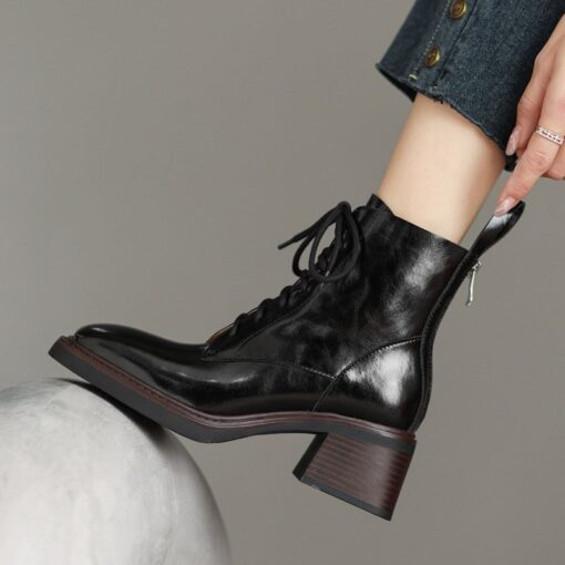 Buy CHIKO Nicolasa Square Toe Block Heels Ankle Boots online shopping cheap